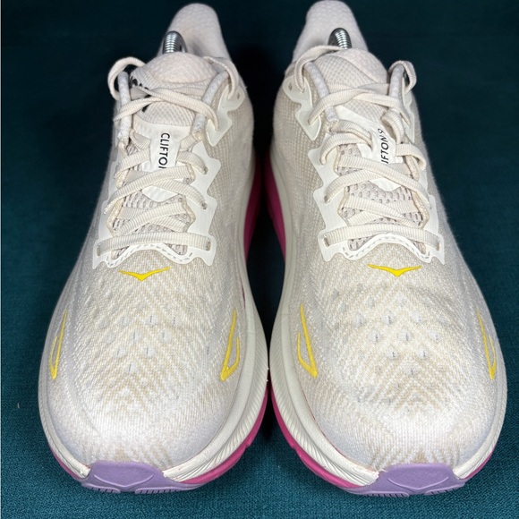 Hoka One Clifton 9 multicolor shoes women’s size 10 - Picture 4 of 8